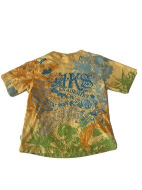 Y2K Akademiks T-Shirt Boys 6 All Over Print Hip Hop Grunge Skater Streetwear Art